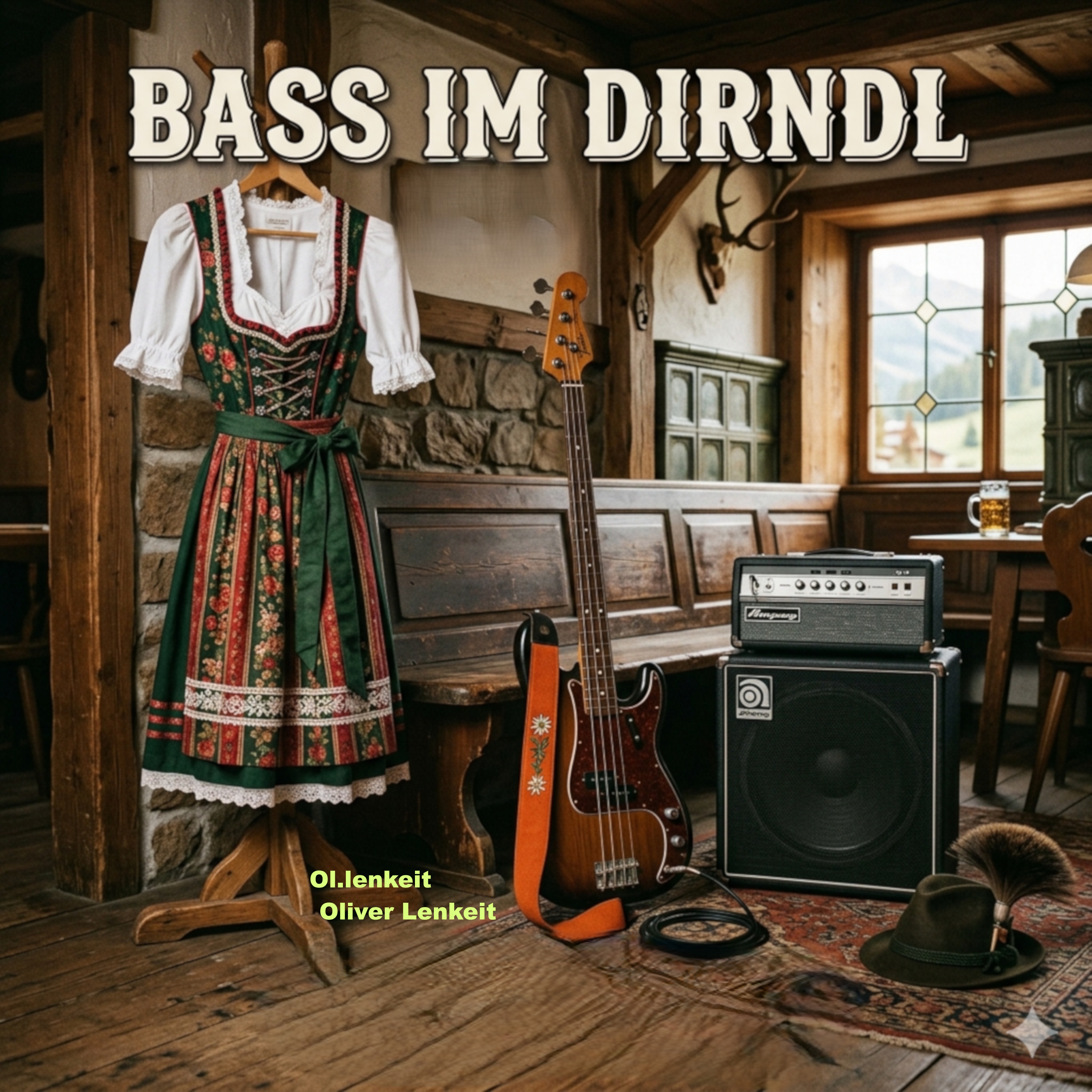 Bass im Dirndl